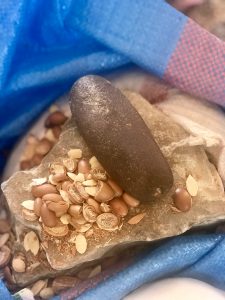 Argan nuts and rock in Arazane by Khadija Fajry