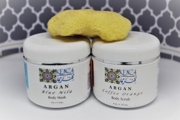 Argan Blue Nila Body Mask Argan Orange Coffee Body Scrub Gift Set