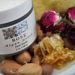 KENZA Rose Argan Honey Face Scrub