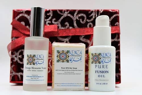 Argan Prickly Pear Seed Oil Oil Day Moisturizer + SPA Bar Soap + Orange Blossom Toner Gift Set
