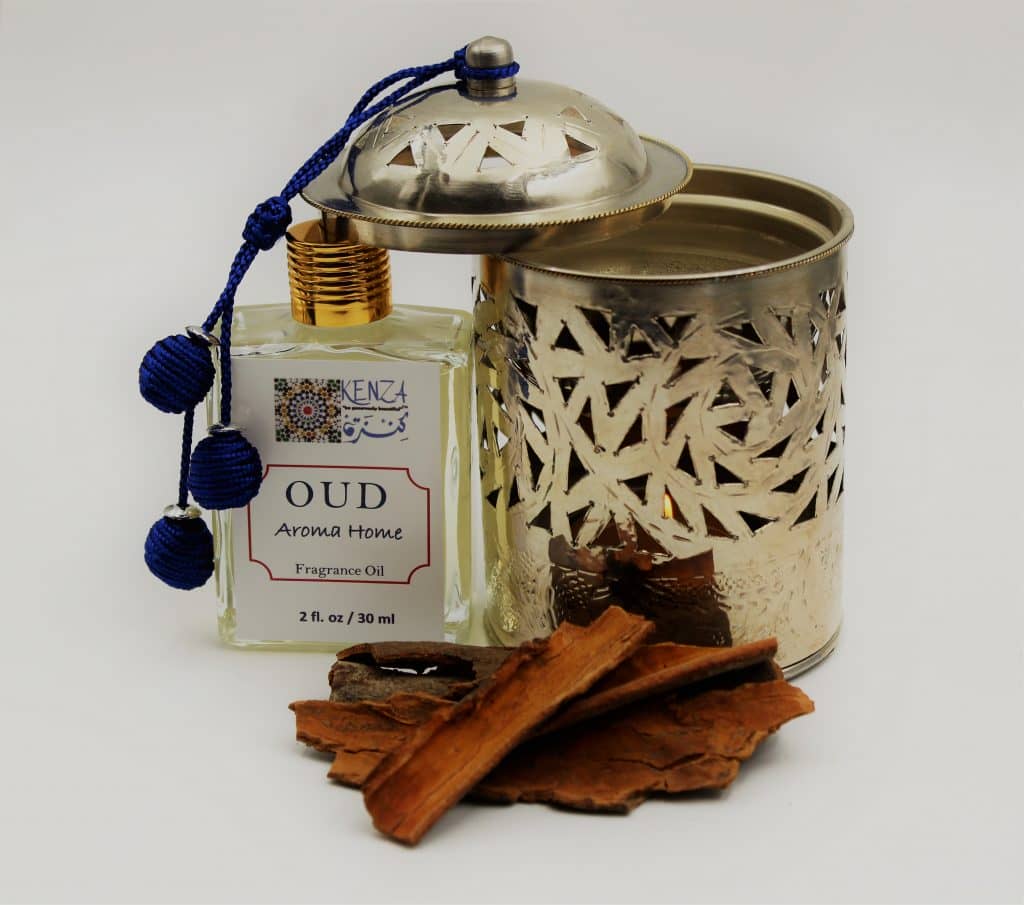 Oud Aroma Home Fragrance Oil & Moroccan Diffuser