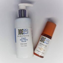 Argan Blue Tansy Neroli Body Lotion Sensual Marrakech Body Oil Gift Set