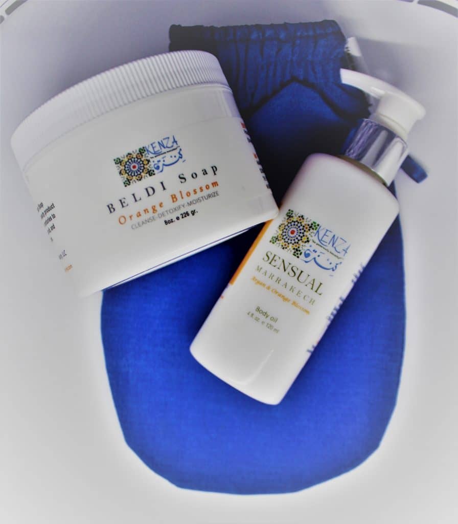 Beldi Soap Orange Blossom with Sensual Marrakech Body Oil Gift Set