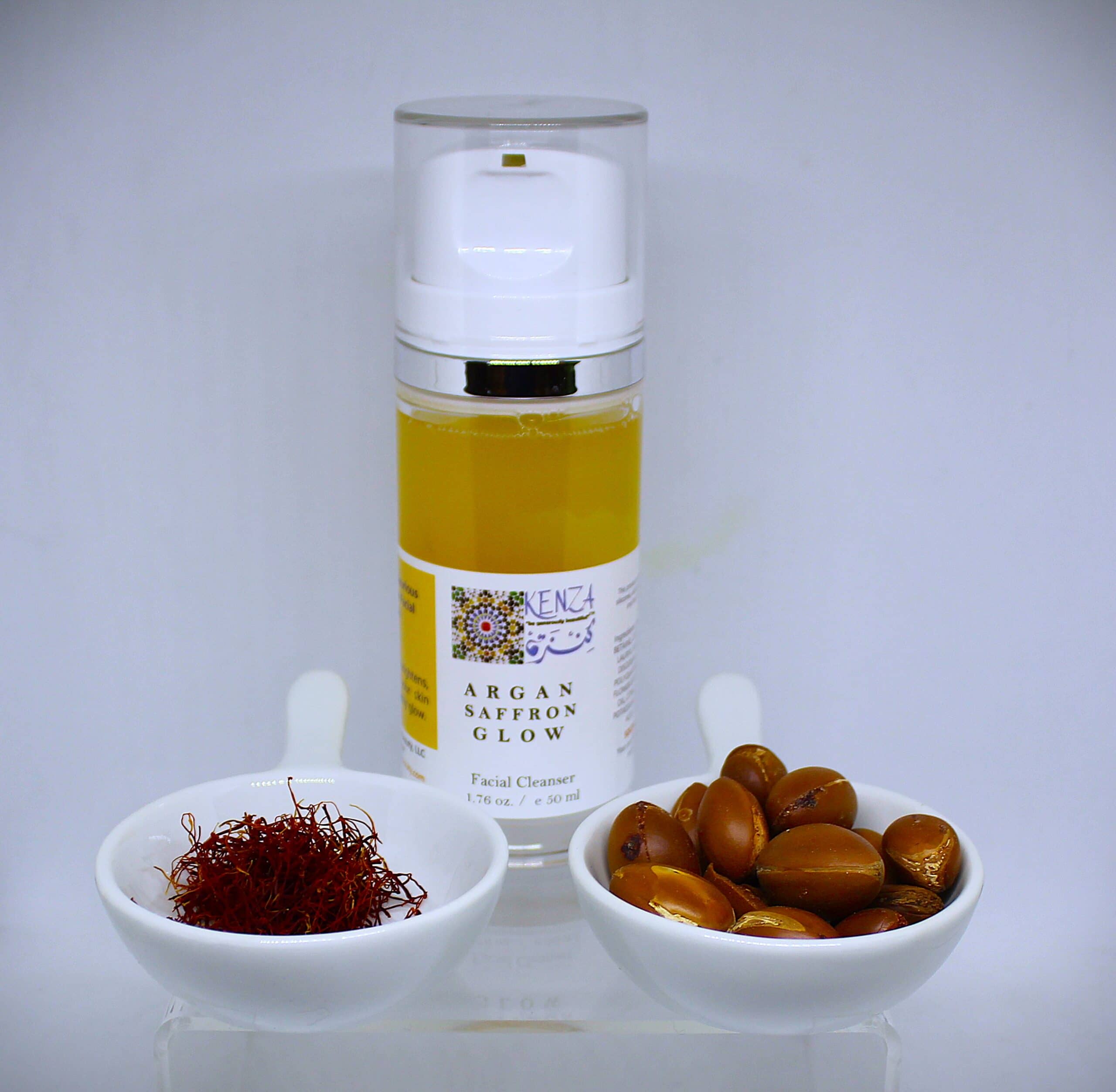 Argan Saffron Glow Facial Cleanser Clean beauty product